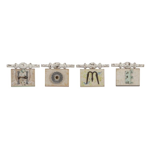 Ella Elaine Found Object Home Wall Plaques - Set of 4