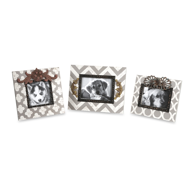 Chevron Photo Frames - Set of 3
