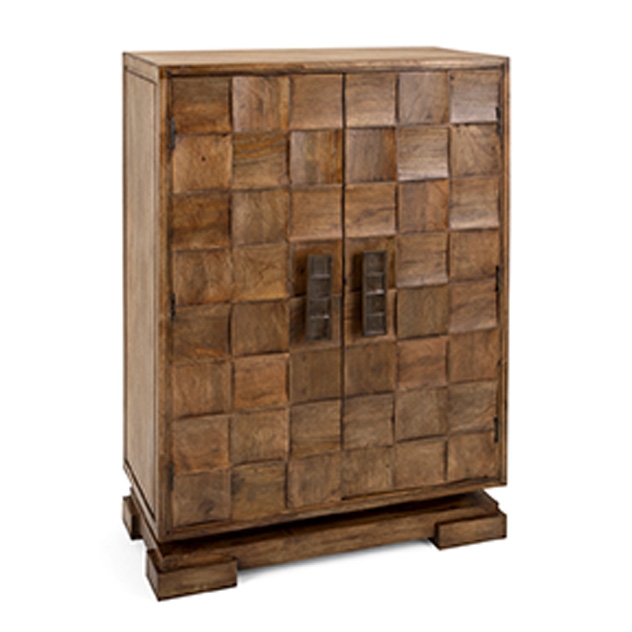 Cahan 2-Door Wood Tile Cabinet