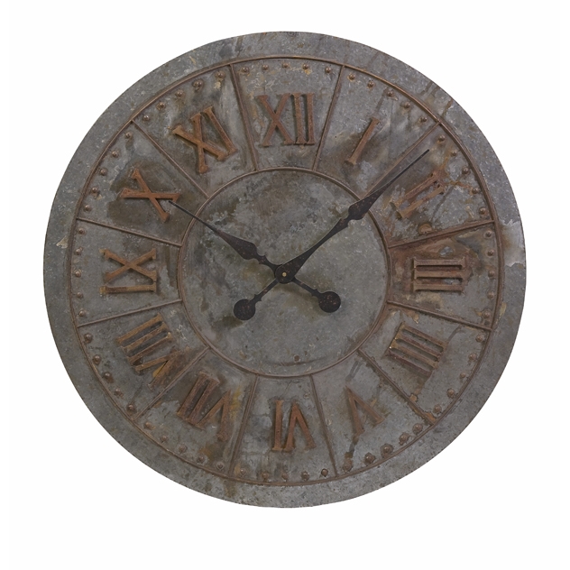 Gilbert Galvanized Clock