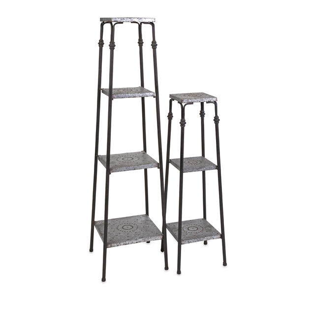 Gilbert Galvanized Shelves - Set of 2