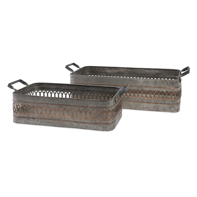 Stanley Iron Bins - Set of 2