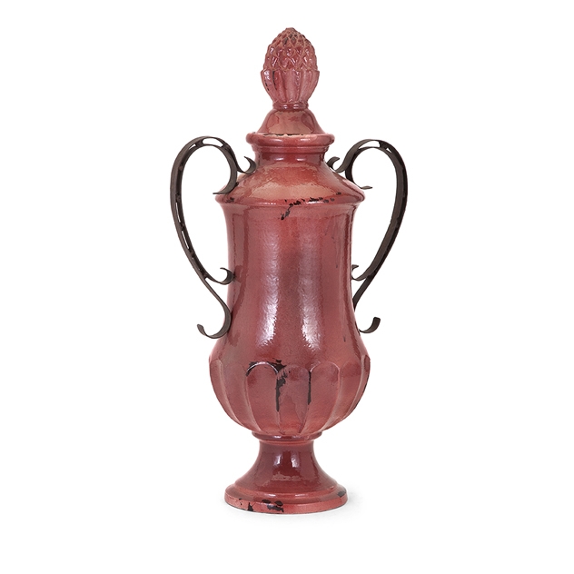 Filomena Large Urn with Metal Handles