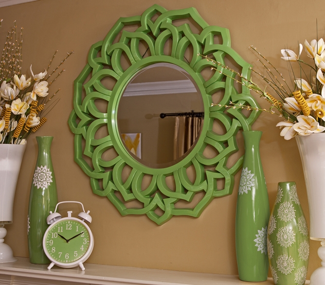 Essentials Green Wall Mirror