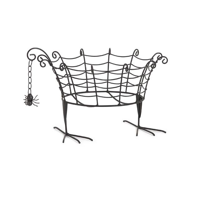 Footed Spider Web Candy Basket