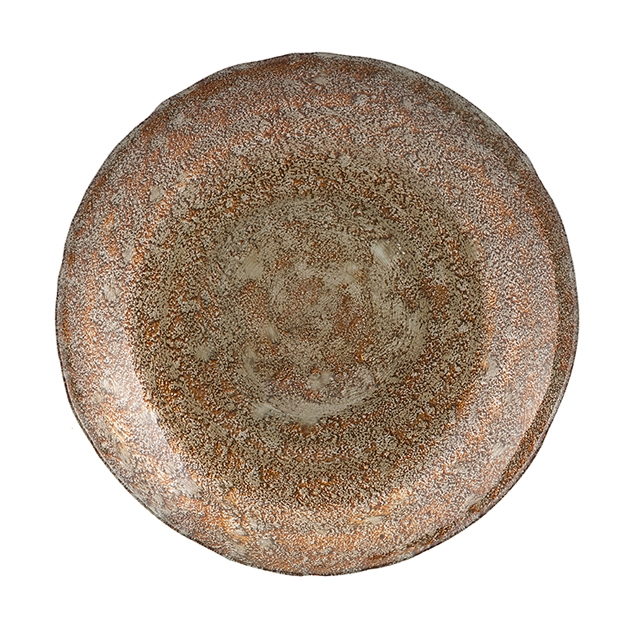 Copper Patina Glass Charger