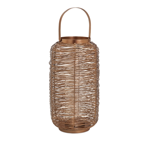 Harper Copper Painted Lantern - Large