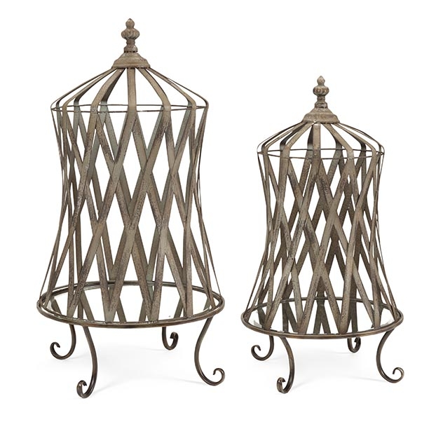Westine Mirror Base Cloche - Set of 2