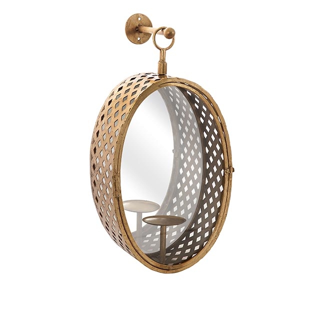 Crestine Mirror Candle Lantern