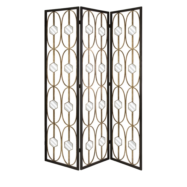 Hexicomb 3 Panel Floor Screen
