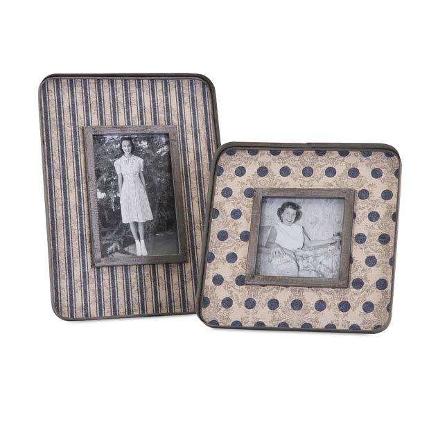 Ella Elaine Galvanized Photo Frames - Set of 2