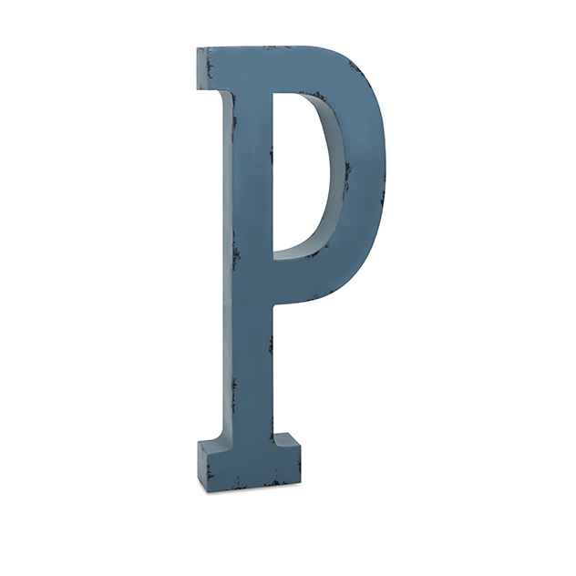 Ella Elaine Oversized Metal Letter P