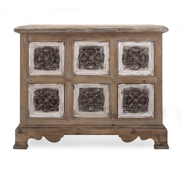 Sylvia Metal and Wood Chest