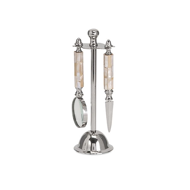Lyons Mother of Pearl Desk Set with Gift Box