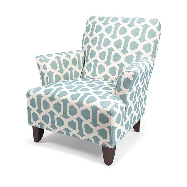 Tanya Blue Geometric Chair