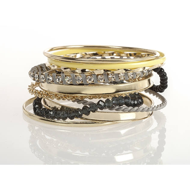 BTQ Mixed Metal Bangles