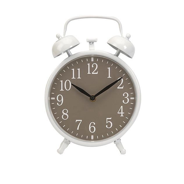 Essentials Taupe Face Clock