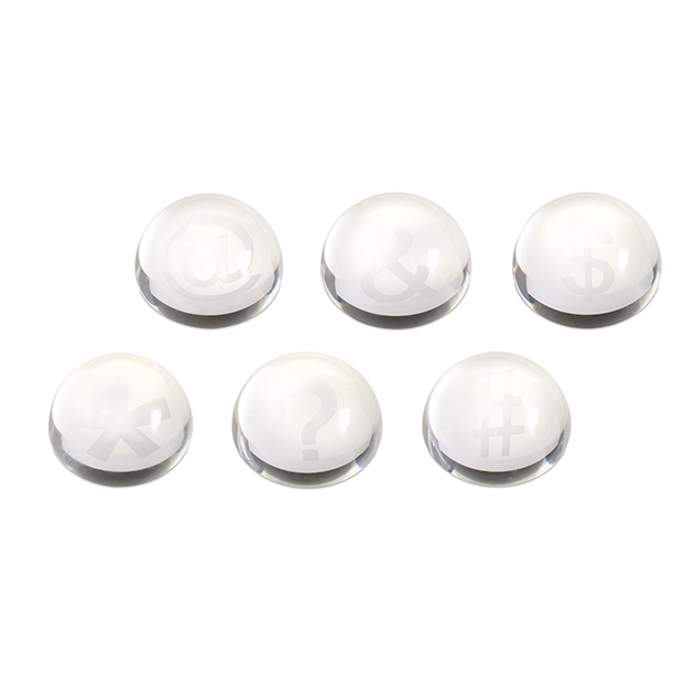 Beth Kushnick Symbol Paper Weights - Ast 6