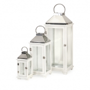 Martha Wood Lanterns - Set of 3