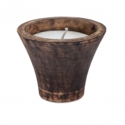 Cayman Small Wood and Wax Candle