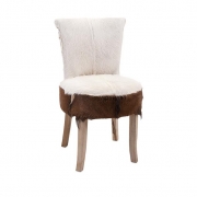 Andros Animal Hide Side Chair