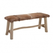 Andros Animal Hide Bench