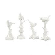 IK Bird Statuaries - Set of 4