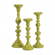 Essentials Green Apple Candle Holders - Set of 3