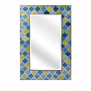 Penelope Blue and Green Mirror