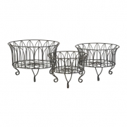 Joycelyn Metal Baskets - Set of 3