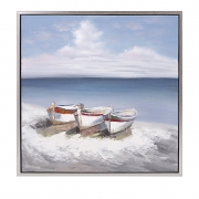 Seaside Oil on Canvas with Frame