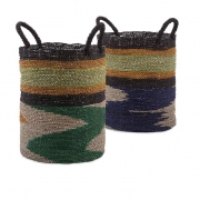 Zephon Seagrass Baskets - Set of 2