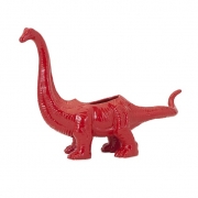 Dinosaur Red Ceramic Planter