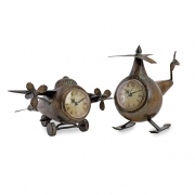 Lindbergh Aviation Clocks - Set of 2