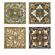 Casa Medallion Tiles - Set of 4