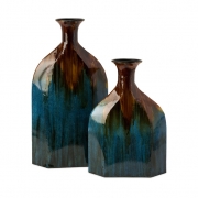 Blaze Blue Drip Bottles - Set of 2
