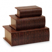 Nesting Wooden Book Boxes - Set of 3