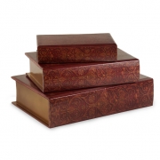 Nesting Wooden Book Boxes - Set of 3