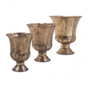 Carlisle Metal Pots - Set of 3