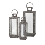 Homestead Metal Lanterns - Set of 3