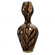 Small Brown Swirl Vase