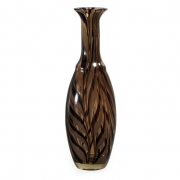 Large Brown Swirl Vase