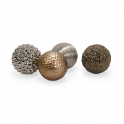 Metallic Finished Orbs - Set of 4