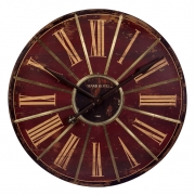 Red Large Wall Clock