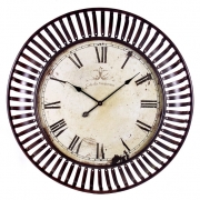 Banded Metal Wall Clock