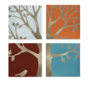 Meadow Terracotta Wall Tiles - Set of 4
