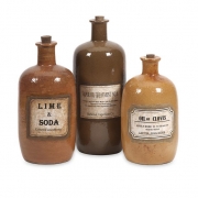 Easton Decorative Medicine Bottles - Set of 3