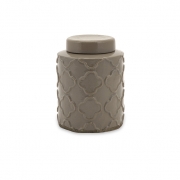Essentials Small Taupe Canister w/ Lid