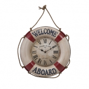 Welcome Aboard Wall Clock