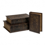 Old World Book Box Collection - Set of 3